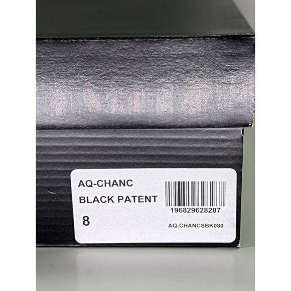 Aqua Chance Strappy Open Toe Platform Block Heels Black Size 8 (MSRP $118) - Picture 10 of 10